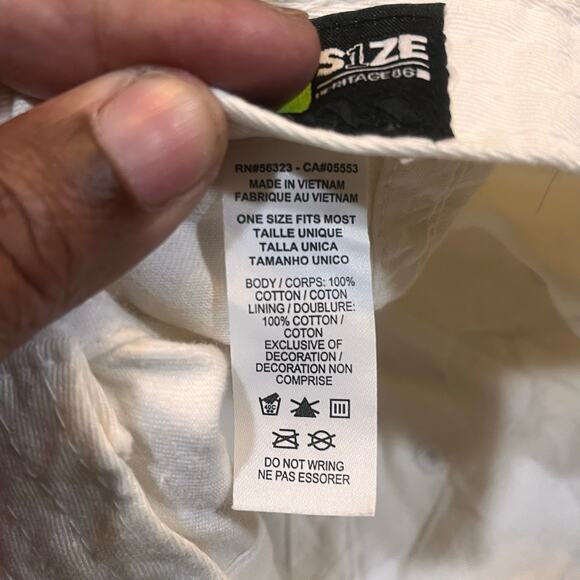 Nike Men Baseball Cap Hat‎ White Swoosh Adjustable Logo Cotton - Picture 5 of 5